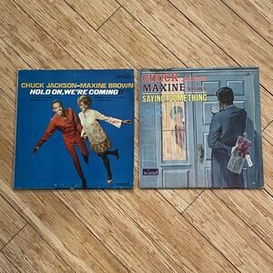 Lot of 2 Chuck Jackson/Maxine Brown LP vintage vinyl records